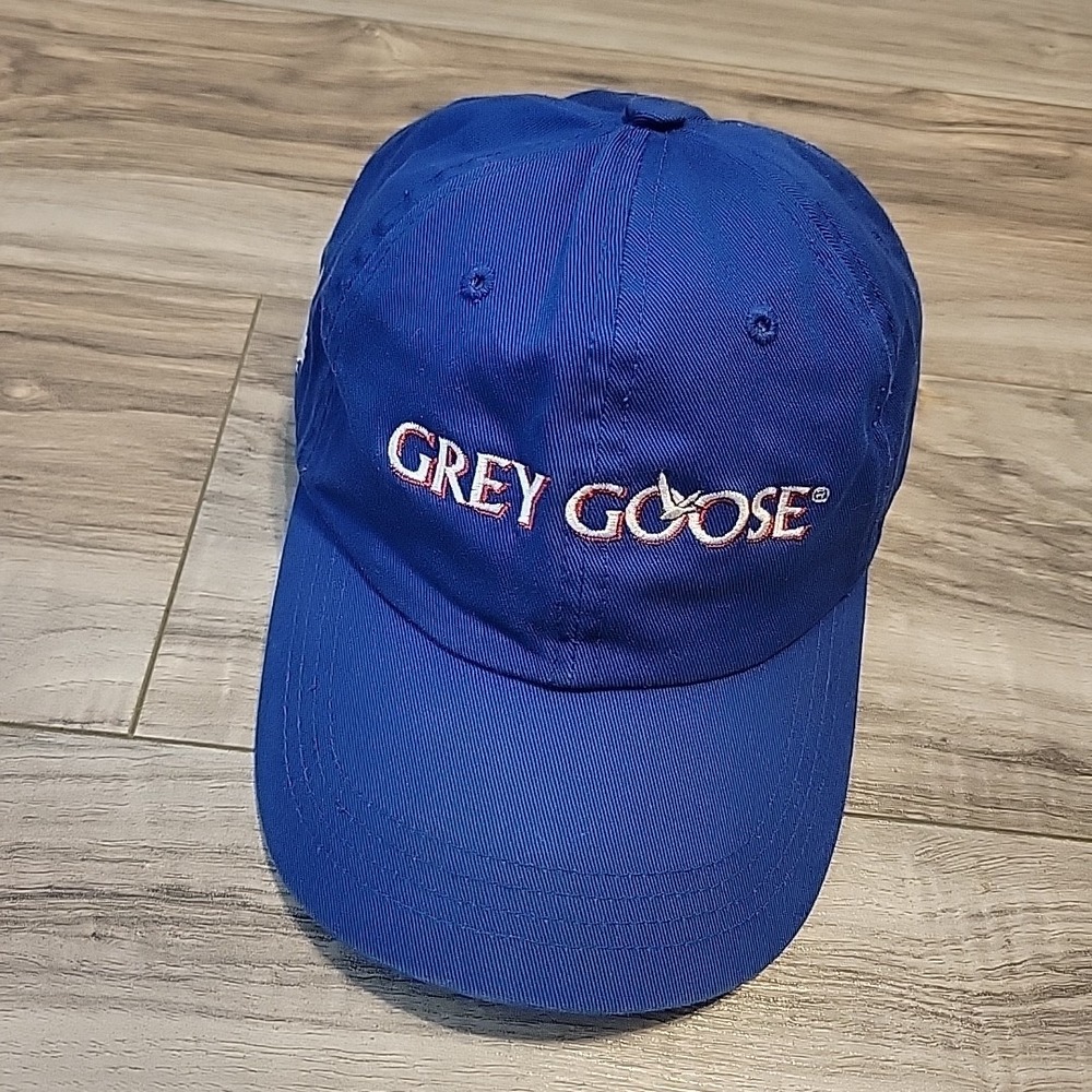 Grey Goose Hat Adjustable Strap Blue Cap‎  Authenic Headwear